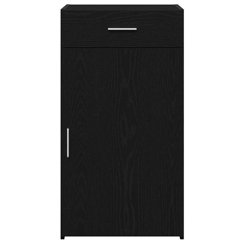 vidaXL Sideboard Black Oak 30x42,5x93 cm Engineered Wood
