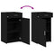 vidaXL Sideboard Black Oak 30x42,5x93 cm Engineered Wood