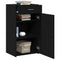 vidaXL Sideboard Black Oak 30x42,5x93 cm Engineered Wood