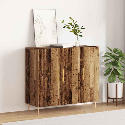 vidaXL Sideboard Old wood 90 x 34 x 80 cm Engineered wood