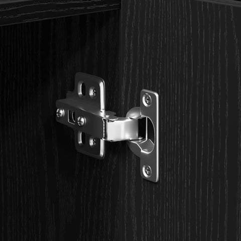 vidaXL Sideboard Black oak 90 x 34 x 80 cm Engineered wood