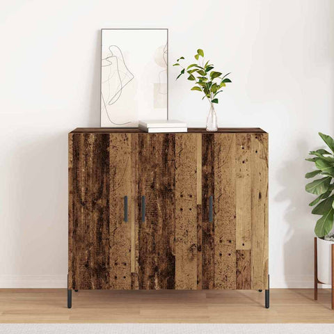 vidaXL Sideboard Old wood 90 x 34 x 80 cm Engineered wood
