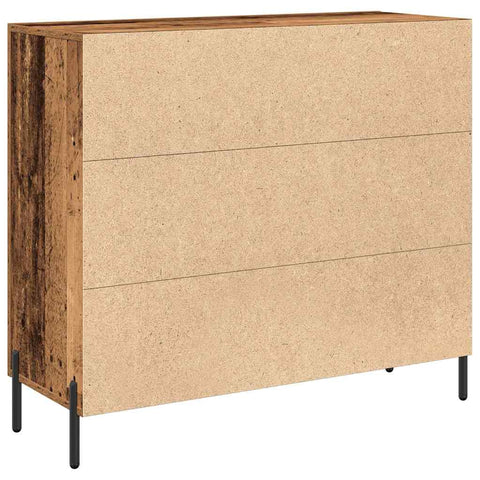 vidaXL Sideboard Old wood 90 x 34 x 80 cm Engineered wood