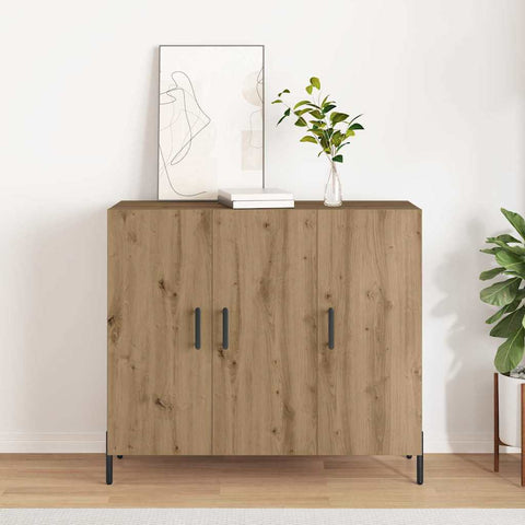 vidaXL Sideboard Artisan oak 90 x 34 x 80 cm Engineered wood