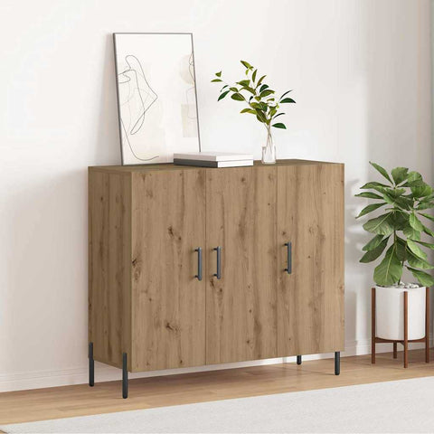 vidaXL Sideboard Artisan oak 90 x 34 x 80 cm Engineered wood