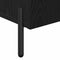 vidaXL Black Oak Sideboard 90x34x80 cm Made of Engineered Wood