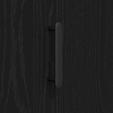 vidaXL Black Oak Sideboard 90x34x80 cm Made of Engineered Wood