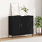 vidaXL Black Oak Sideboard 90x34x80 cm Made of Engineered Wood