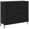 vidaXL Black Oak Sideboard 90x34x80 cm Made of Engineered Wood