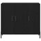 vidaXL Black Oak Sideboard 90x34x80 cm Made of Engineered Wood