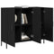 vidaXL Black Oak Sideboard 90x34x80 cm Made of Engineered Wood