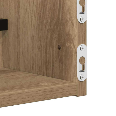 vidaXL Wall Shelf 2 pcs Artisan oak 60 x 16 x 14 cm Engineered Wood
