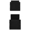 vidaXL Wall Shelf 2 pcs Black oak 60 x 16 x 14 cm Engineered Wood