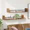 vidaXL Wall Shelf 2 pcs Old wood 80 x 16 x 14 cm Engineered Wood