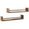 vidaXL Wall Shelf 2 pcs Old wood 80 x 16 x 14 cm Engineered Wood