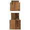 vidaXL Wall Shelf 2 pcs Old wood 80 x 16 x 14 cm Engineered Wood