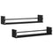 vidaXL Wall Shelf 2 pcs Black oak 80 x 16 x 14 cm Engineered Wood