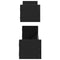 vidaXL Wall Shelf 2 pcs Black oak 80 x 16 x 14 cm Engineered Wood