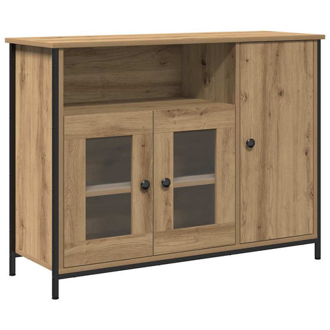 vidaXL Sideboard Artisan Oak 100x35x75 cm Engineered Wood