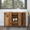 vidaXL Sideboard Old Wood 100x35x70 cm Engineered Wood and Steel