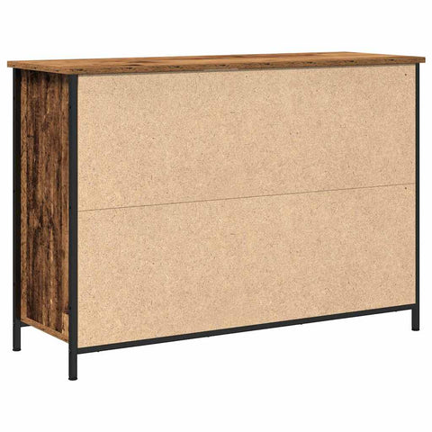 vidaXL Sideboard Old Wood 100x35x70 cm Engineered Wood and Steel