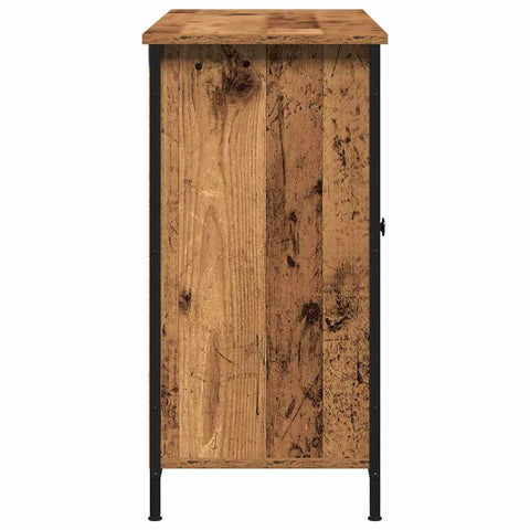 vidaXL Sideboard Old Wood 100x35x70 cm Engineered Wood and Steel