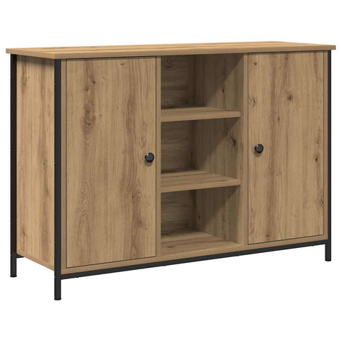 vidaXL Sideboard Artisan Oak 100x35x70 cm Engineered Wood and Steel