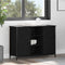 vidaXL Sideboard Black Oak 100x35x70 cm Engineered Wood and Steel