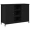 vidaXL Sideboard Black Oak 100x35x70 cm Engineered Wood and Steel