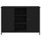 vidaXL Sideboard Black Oak 100x35x70 cm Engineered Wood and Steel