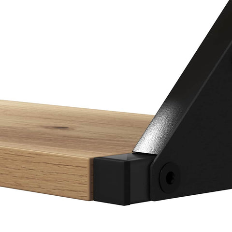 vidaXL 3 Piece Wall Shelf Set Smoked Oak Engineered Wood