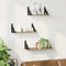 vidaXL 3 Piece Wall Shelf Set Smoked Oak Engineered Wood