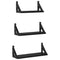 vidaXL 3 Piece Wall Shelf Set Black Oak Engineered Wood