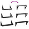 vidaXL 3 Piece Wall Shelf Set Black Oak Engineered Wood