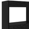 vidaXL Headboard Cabinet with LED Black oak 122 x 17 x 102 cm