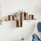 vidaXL Wall Shelf Old Wood 104,5x10x43 cm Engineered Wood
