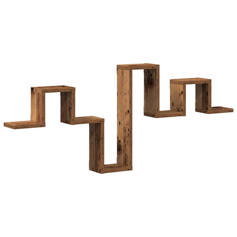 vidaXL Wall Shelf Old Wood 104,5x10x43 cm Engineered Wood