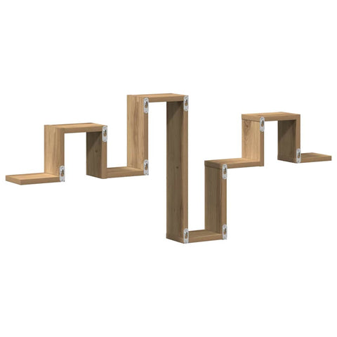 vidaXL Wall Shelf Artisan Oak 104,5x10x43 cm Engineered Wood