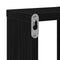 vidaXL Wall Shelf Black Oak 104,5x10x43 cm Engineered Wood