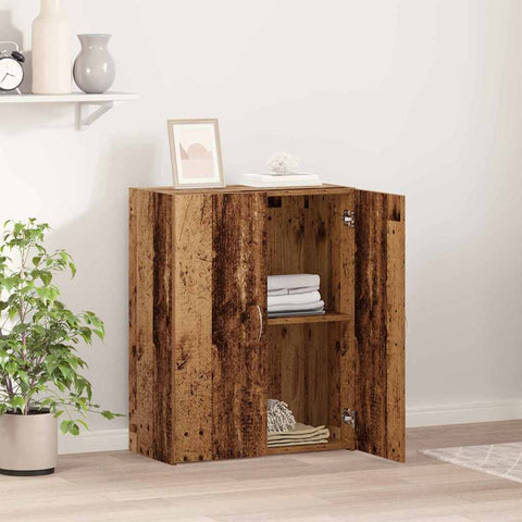 vidaXL Office Cabinet Old Wood 60 x 32 x 77.5 cm - Engineered Wood