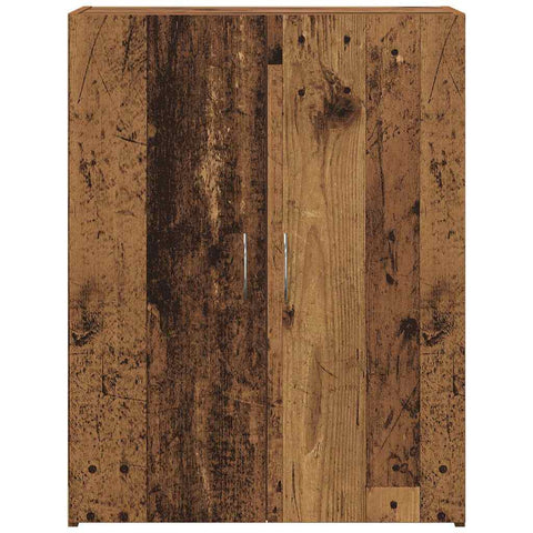 vidaXL Office Cabinet Old Wood 60 x 32 x 77.5 cm - Engineered Wood