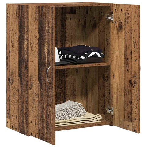 vidaXL Office Cabinet Old Wood 60 x 32 x 77.5 cm - Engineered Wood