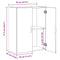 vidaXL Office Cabinet Old Wood 60 x 32 x 77.5 cm - Engineered Wood