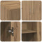 vidaXL Office Cabinet - Artisan Oak - 60 x 32 x 77.5 cm - Engineered Wood
