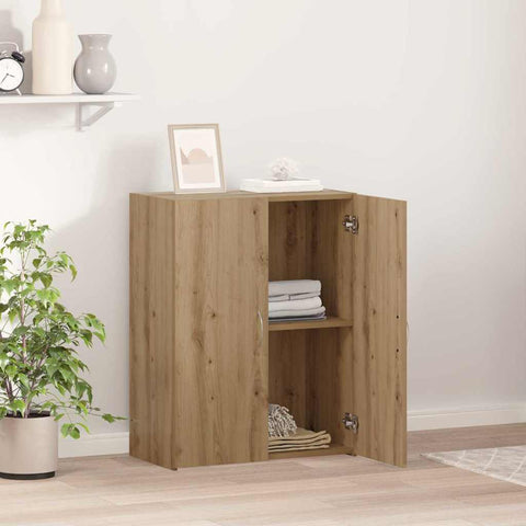 vidaXL Office Cabinet - Artisan Oak - 60 x 32 x 77.5 cm - Engineered Wood