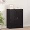 vidaXL Office Cabinet - Black Oak, 60 x 32 x 77.5 cm, Engineered Wood