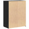 vidaXL Office Cabinet - Black Oak, 60 x 32 x 77.5 cm, Engineered Wood
