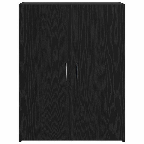 vidaXL Office Cabinet - Black Oak, 60 x 32 x 77.5 cm, Engineered Wood