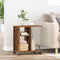 vidaXL Side Table with Wheels - Old Wood, 50x30x55 cm, Engineered Wood