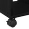vidaXL Rolling Side Table Black Oak 50x30x55 cm Made of Engineered Wood